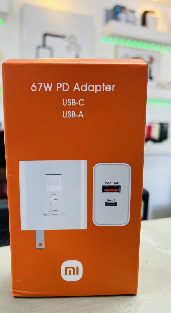 Cargador Xiaomi 67W USB Tipo C / 15W USB Tipo A