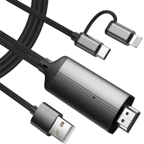 Cable HDMI-Lightning-USB C - Imagen 2