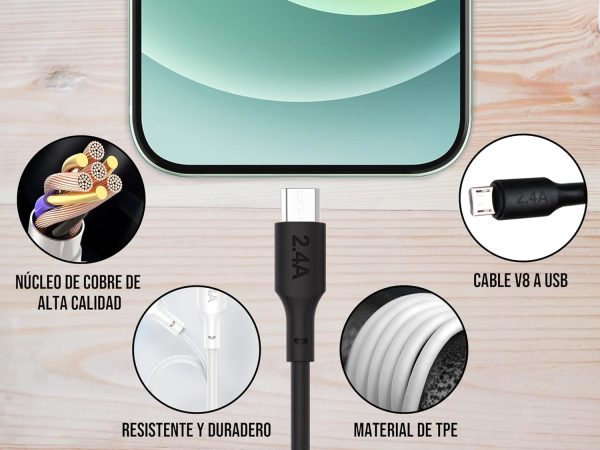 Cable V8 Micro USB - Imagen 4