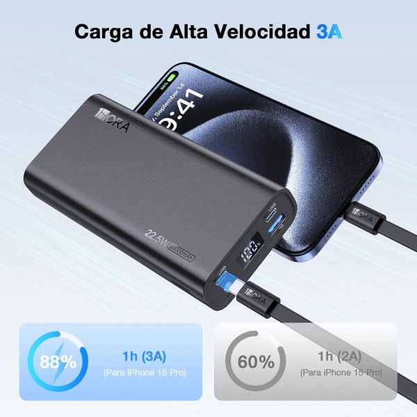 Cargador Portatil 1 HORA 20.000 mAh - Imagen 5