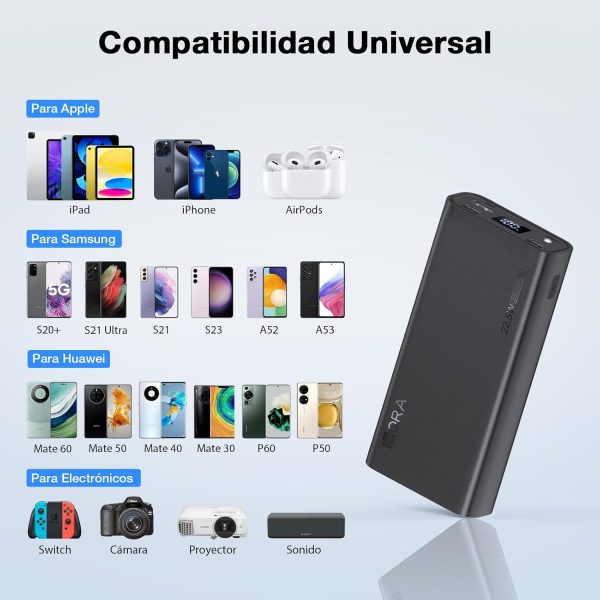 Cargador Portatil 1 HORA 20.000 mAh - Imagen 3
